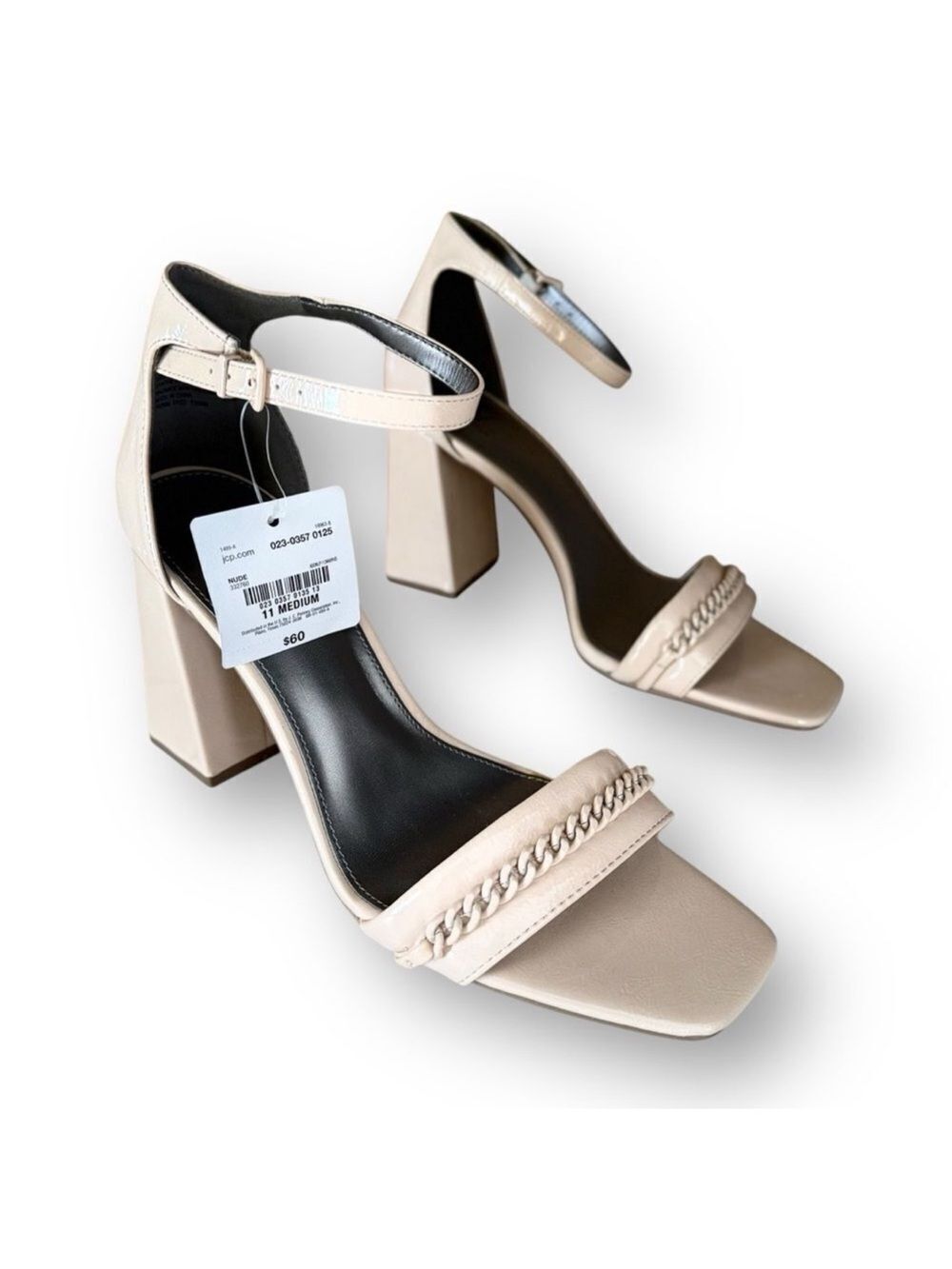 NWTs Worthington Beth Heeled Sandals in Nude Women's size 11 Med Heels